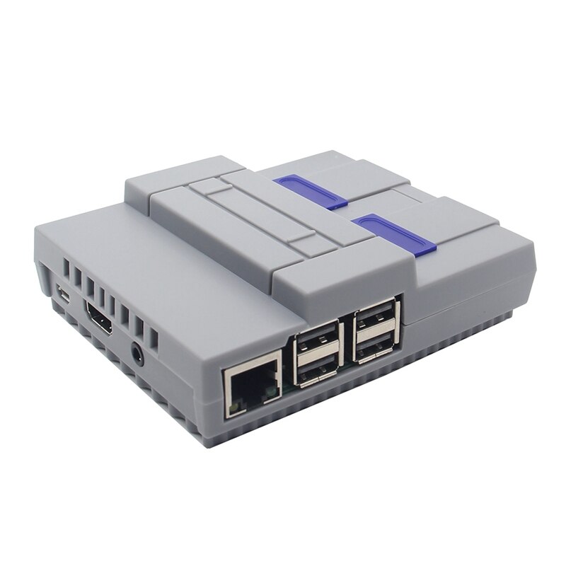 Kit de carcasa estilo Nes Snes con ventilador de refrigeración, disipadores de calor para Raspberry Pi 3, modelo B Plus / 3 B / 2 B/snesp