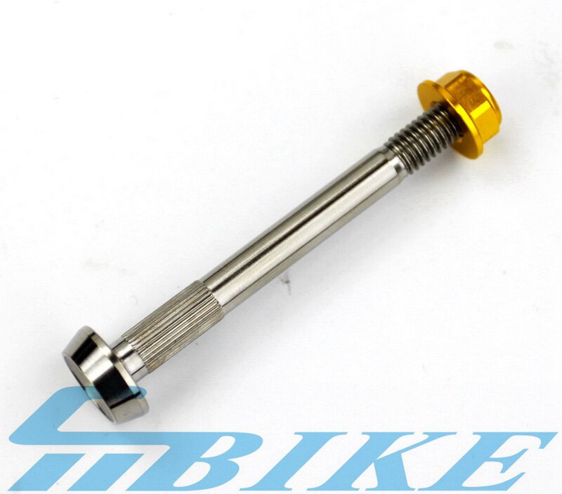 TWTOPSE Pro 10g Titanium Bicycle Rear Shocks Bolts For Brompton Bike Durable Aluminum Alloy Nuts Suspension Block Bolt Parts: Gold Rear Shocks