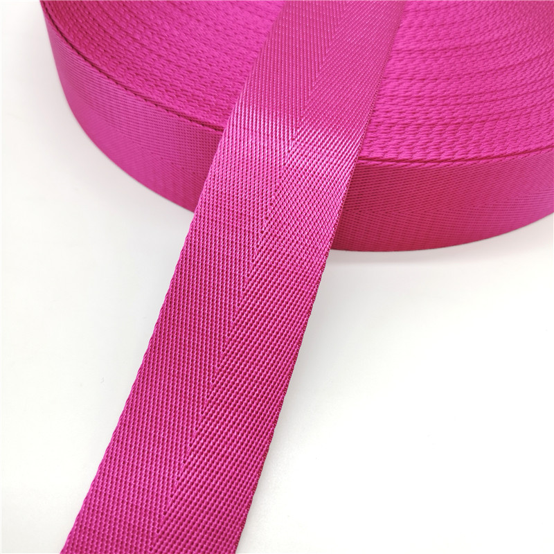 10 Yards 38mm Strap Nylon Webbing Herringbone Pattern Knapsack Strapping Sewing Bag Belt Accessories: Rose