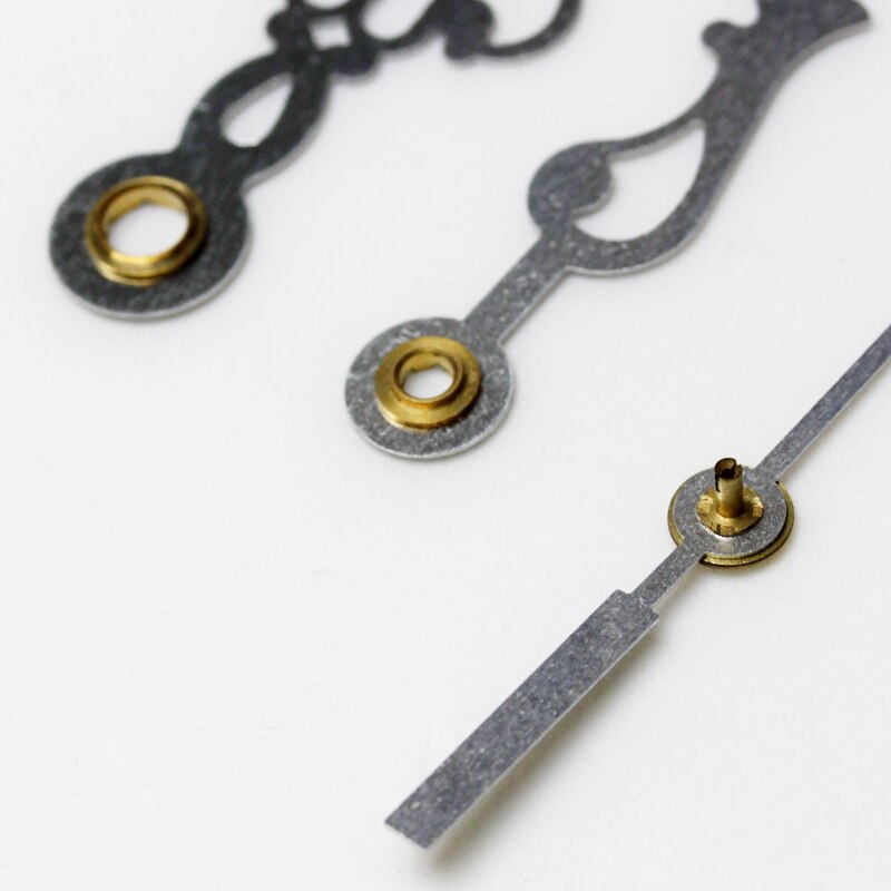 12888 jonge stad witte as wijzers zwarte klok wijzers 9301#  metalen aluminium kwarts klok accessoire diy klok kits