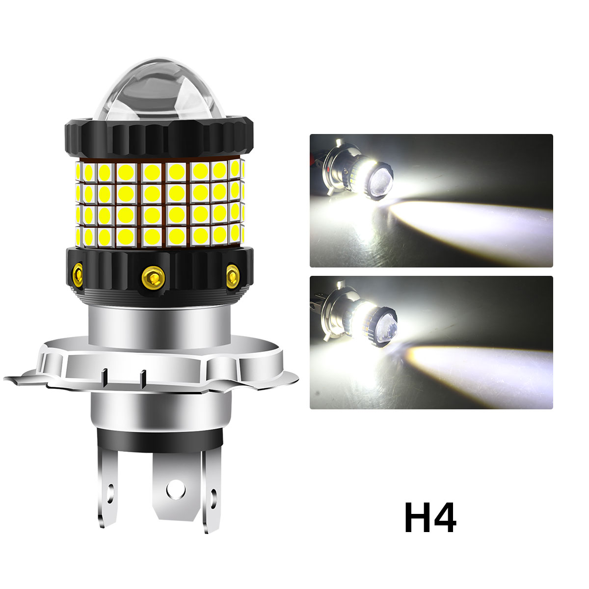 H4 Led Light h4 led Motorcycle headlights ba20d led p15d LED Bu... – Grandado