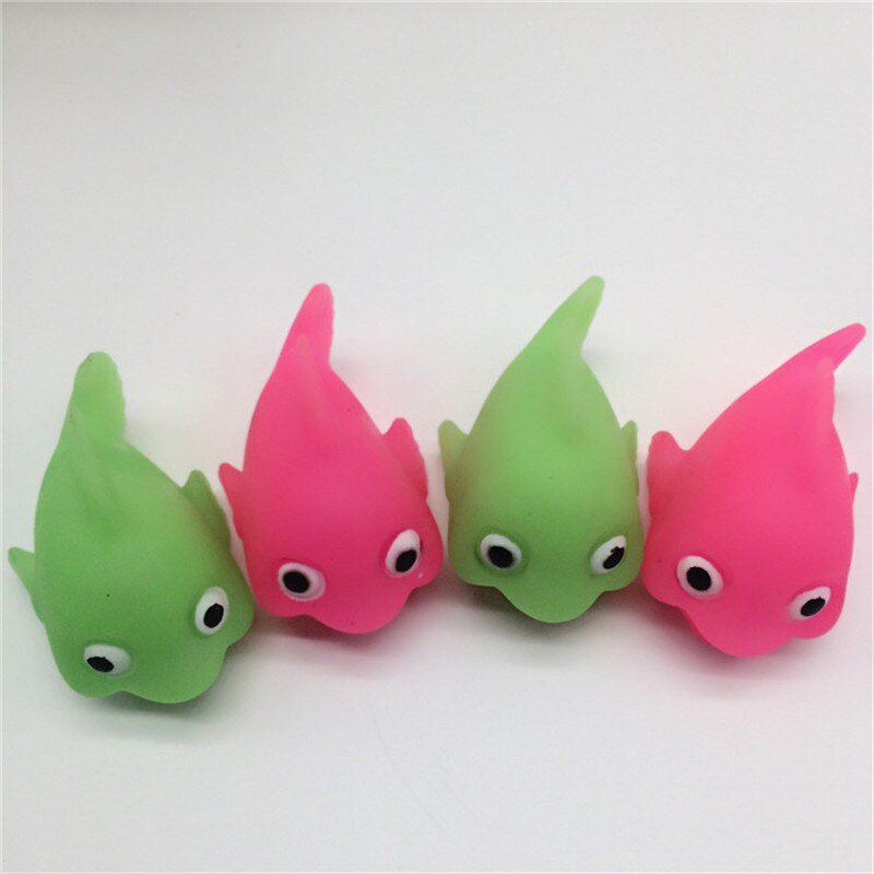 Water Induction Flashing Fish Toys Luminous Funny Water-sensing Baby Bathing Toy Light Up Fish Green Pink Kids LED Toys