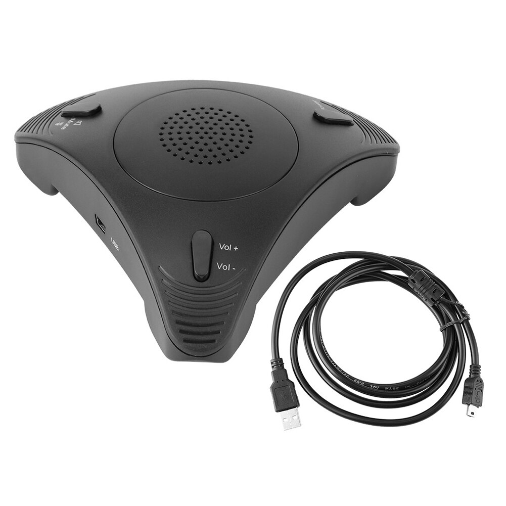 Usb 2.0 desktop computer conferentie omnidirectionele condensatormicrofoon microfoon luidspreker speakerphone voor zakelijke videovergaderingen