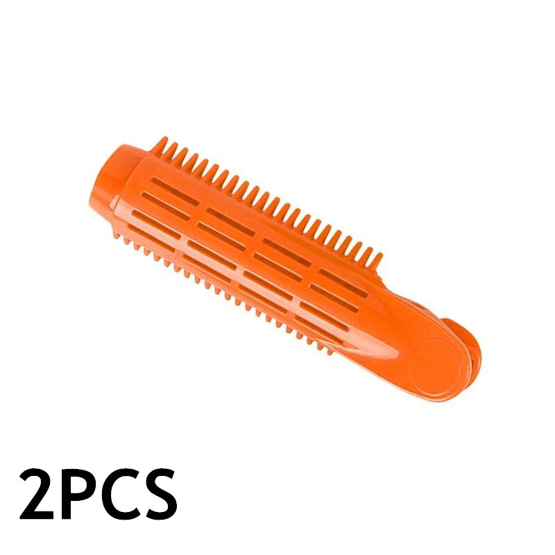 Volumizing Hair Root Clip Hair Curler Clips Clamps Roots Perm Rods Styling Rollers Natural Hair Styling Clip: Orange 2PCS