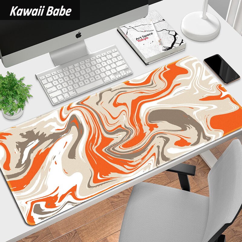 Abstract Fluid Pattern Laptop Mouse Mat Desk Pad Mouse Pad LARGE XLCreative Writing Desk Mat Deskpad Home Decor for Keyboard: N 300x800x2mm