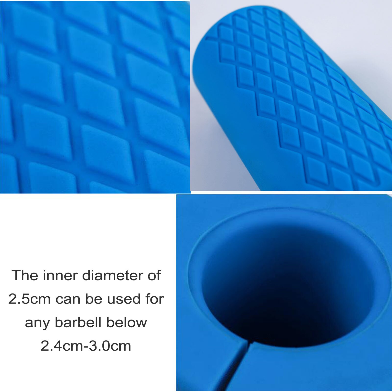 Dumbbel Barbell Silicone Hand Grip Bar Handles Weightlifting Shoulder Pads Fitness Workout Weight Training Gym Pull Up Non-slip