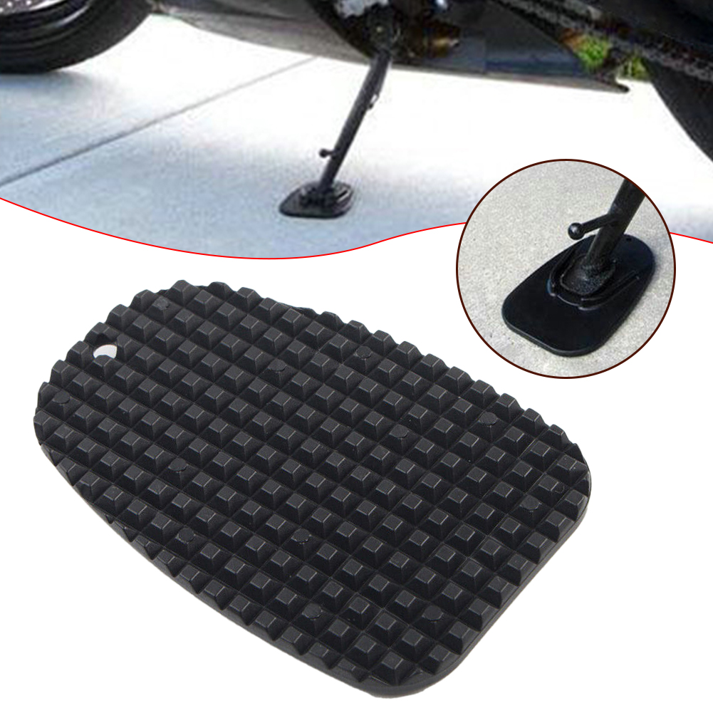 Rutschfeste Motorrad Kunststoff Kickstand Seite trete Stand Pad Motorrad Parkplatte Basis Verlängerung Pad Verlängerung Fuß Seitenständer ﻿