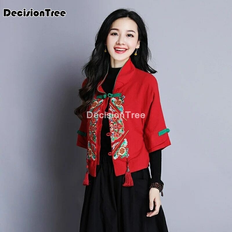 Kimono de estilo chino tradicional para mujer, Rebeca hanfu, camisas qipao, ropa de calle,