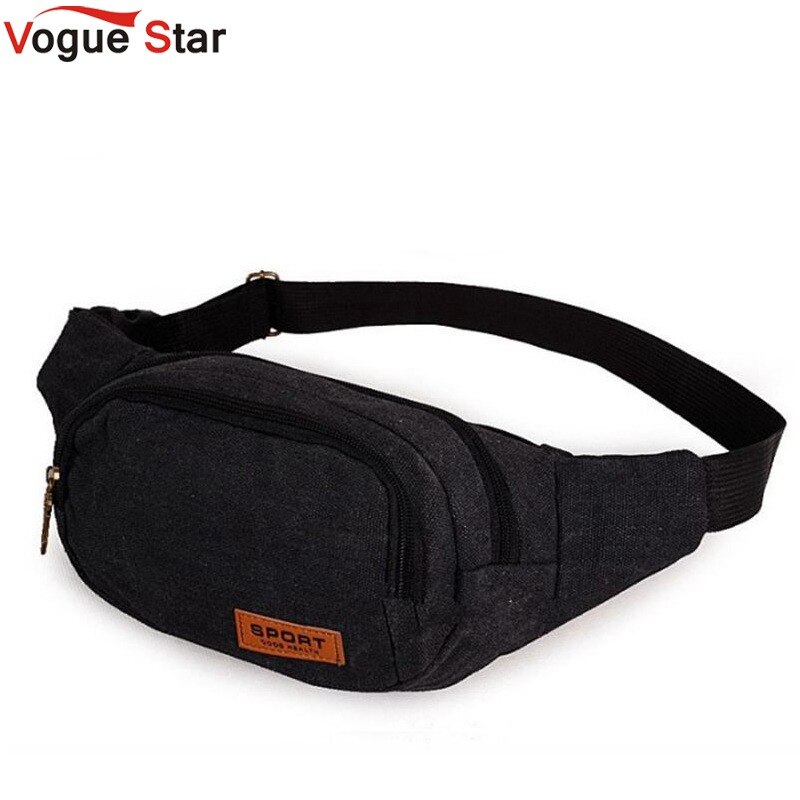 Vogue Star -Selling Multifunctionele Casual Canvas Taille Pack Organizer Tas Voor Mannen Taille Zakken LA106