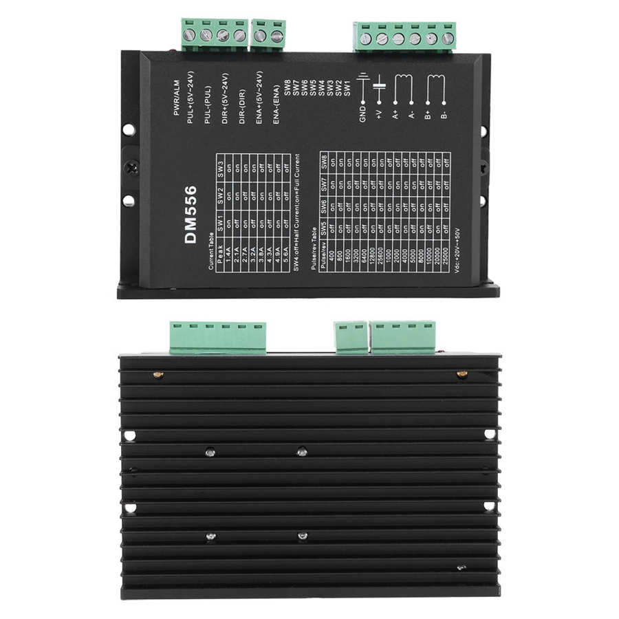 DM556 Stepper Motor Driver 2 Phase Stepper Motor Driver 42/57 Stepping Motor Driver 24V-50V DC Motor Controller Electrical Acces