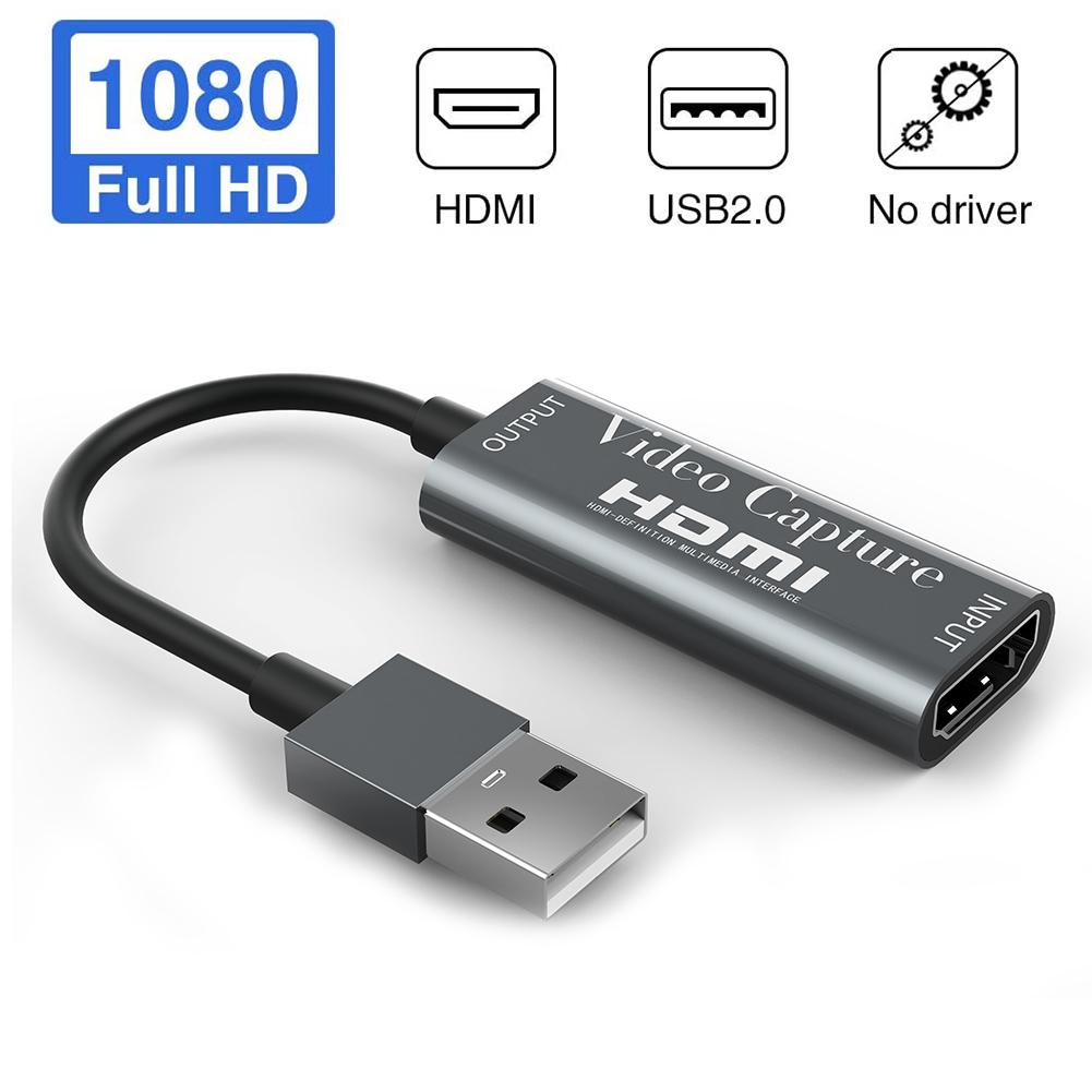 Video Capture Card Lightweight Portable HDMI Live Video Recorder Game Capture Card for Laptop Live Broadcasting
