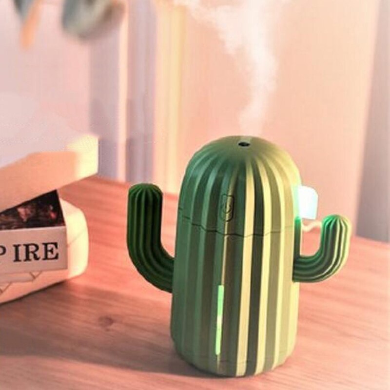 340ML USB kaktus nawilżacz powietrza dyfuzor robić aromaterapii mgła producent Fogger mini aromat Atomizer samochodowy dyfuzor olejku dla domu