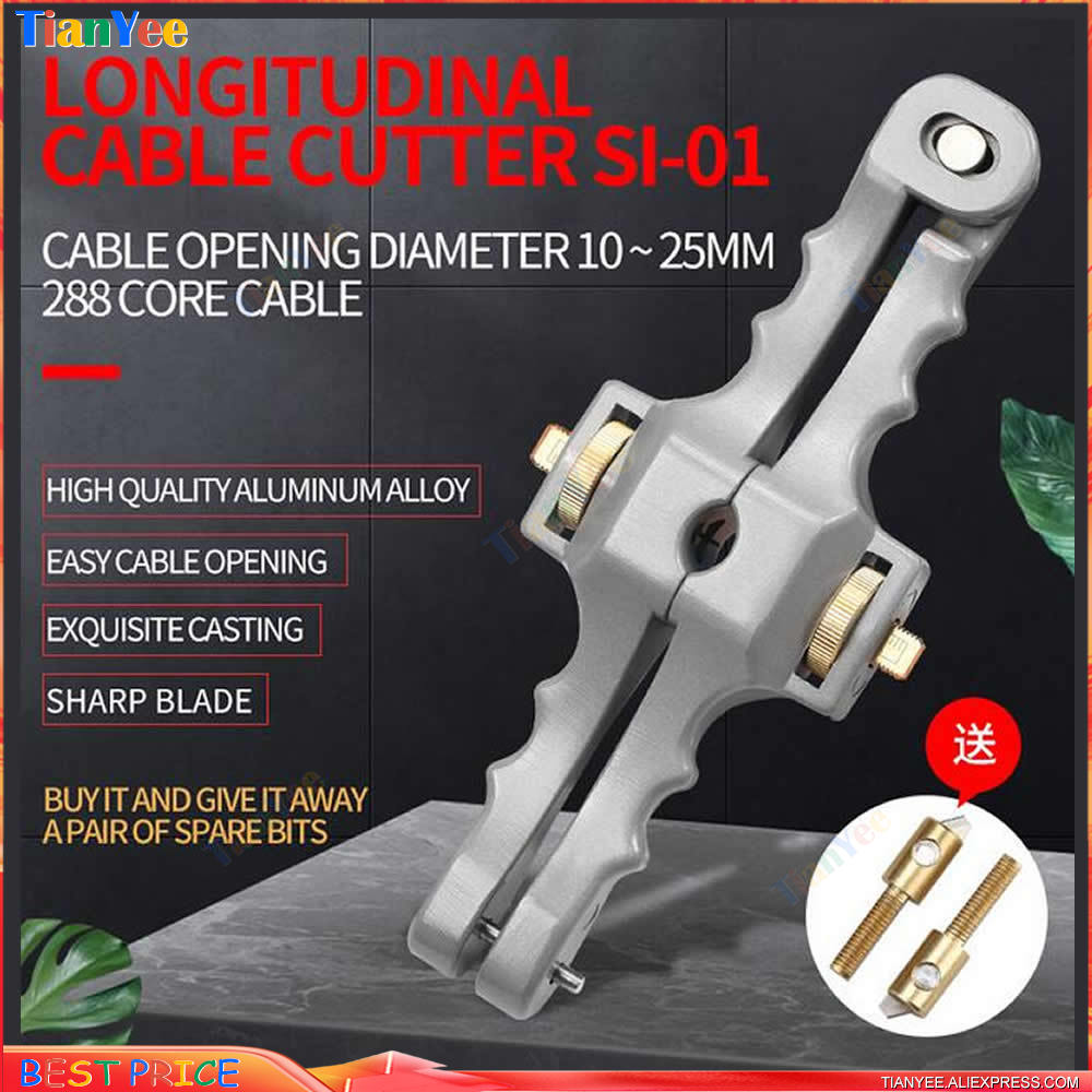 SI-01 Longitudinal Cable Stripper Opening Knife Longitudinal Sheath Cable Slitter Fiber Optical Cable wire stripper