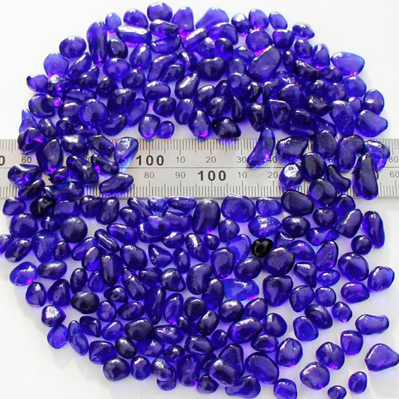 Shaped Glass Beads Irregular Glass Mosaic Tiles DIY Craft Mosaic Stones Various Colors Materials Optional About 100g: purple blue