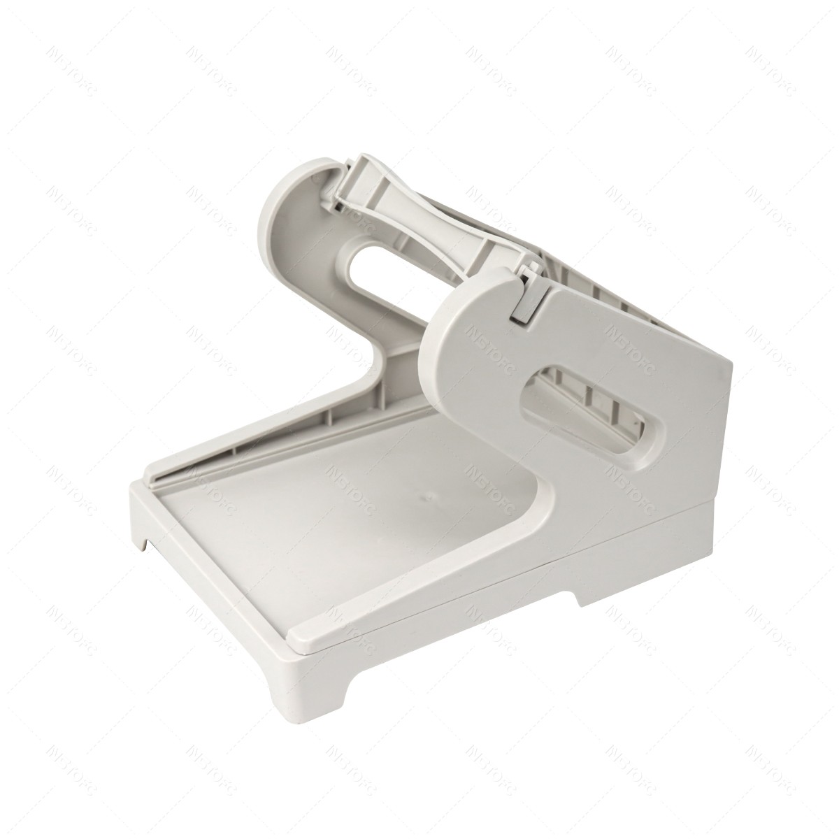 Label Holder for 4x6 Labels Printer Rolls and Fanfold Labels Sticker 2 in 1 Work for Desktop Themal Label Maker: WHITE