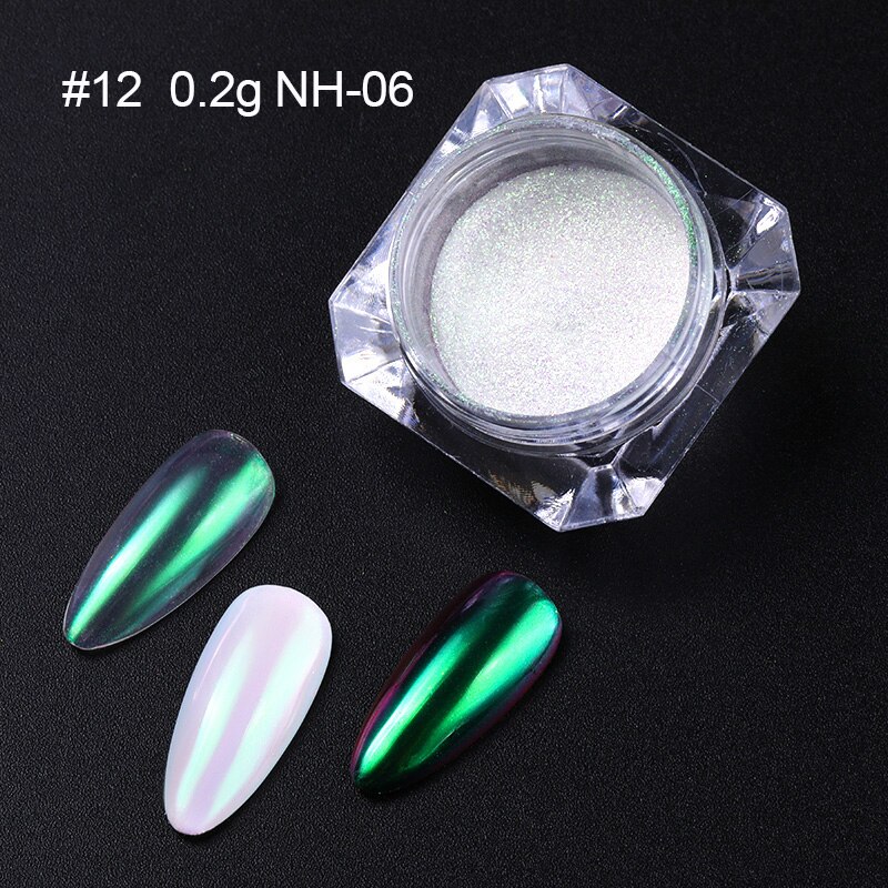 Accessoires pour ongles en poudre pour ongles miroir poudres scintillantes Pigment caméléonique poussière Art des ongles décorations pour ongles