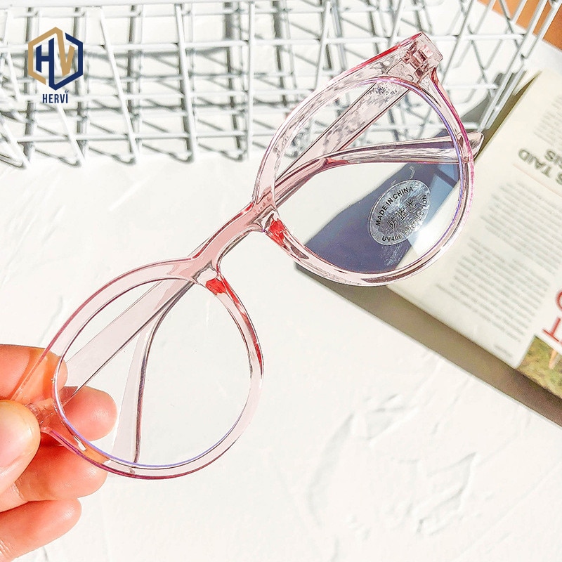 Retro Anti-blue Light Glasses Frame Children's Glasses Round Glasses For Kids Student Eyeglasses Child Goggle Cute Pink