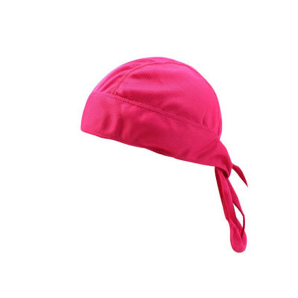 Hombre/mujer Bandana de Ciclismo bicicleta gorra para deportes al aire libre pañuelos ciclo de la bufanda de la cabeza de Ciclismo pasamontañas bicicleta sombreros: ROSE RED