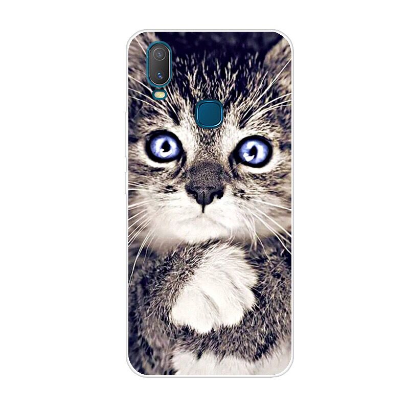 Funda de telefono para Capa VIVO Y11 Funda trasera de silicona para Funda VIVO Y11 suave cubierta de TPU flor: NO.11