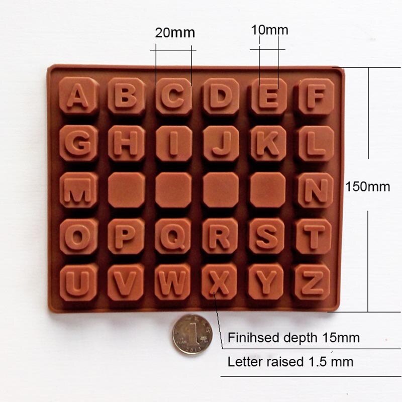 Mallen Voor Beton Letters Cement Nummers Mallen Alfabet Mallen Siliconen Nummer Mallen: Licht Groen