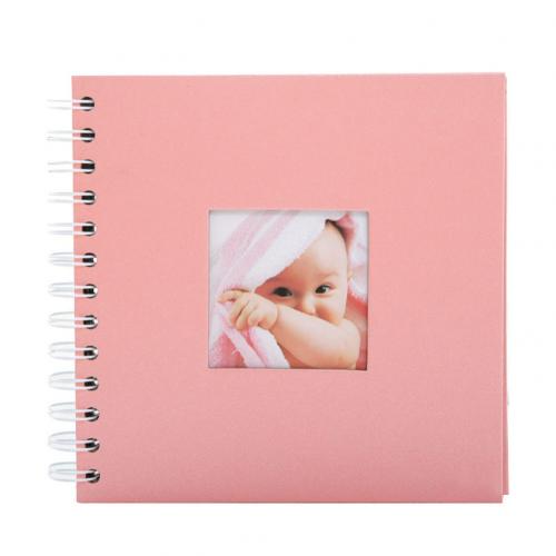 Baby Growth Moment Record Family Memory DIY Photo Album 20-Page Scrapbook Record Family Memory DIY Photo Album Photo Album: Pink
