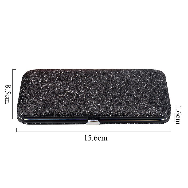 Eyelash Extension Tweezers Storage Box Seven Slots Shiny Organizer Case Bag For Tweezers Lash Brush Applicator Storage
