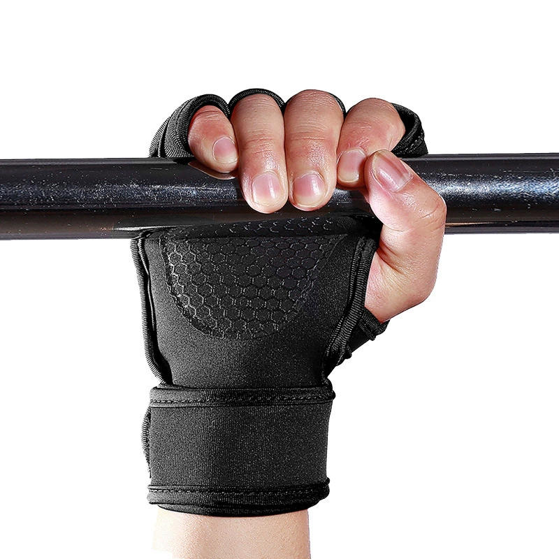 Gewichtheberhandschuhe für Männer und Frauen | Rutschfeste Gymnastikhandschuhe mit halbem Finger | Handgelenk-Handflächenunterstützung für das Ausbildung des Bodybuilding
