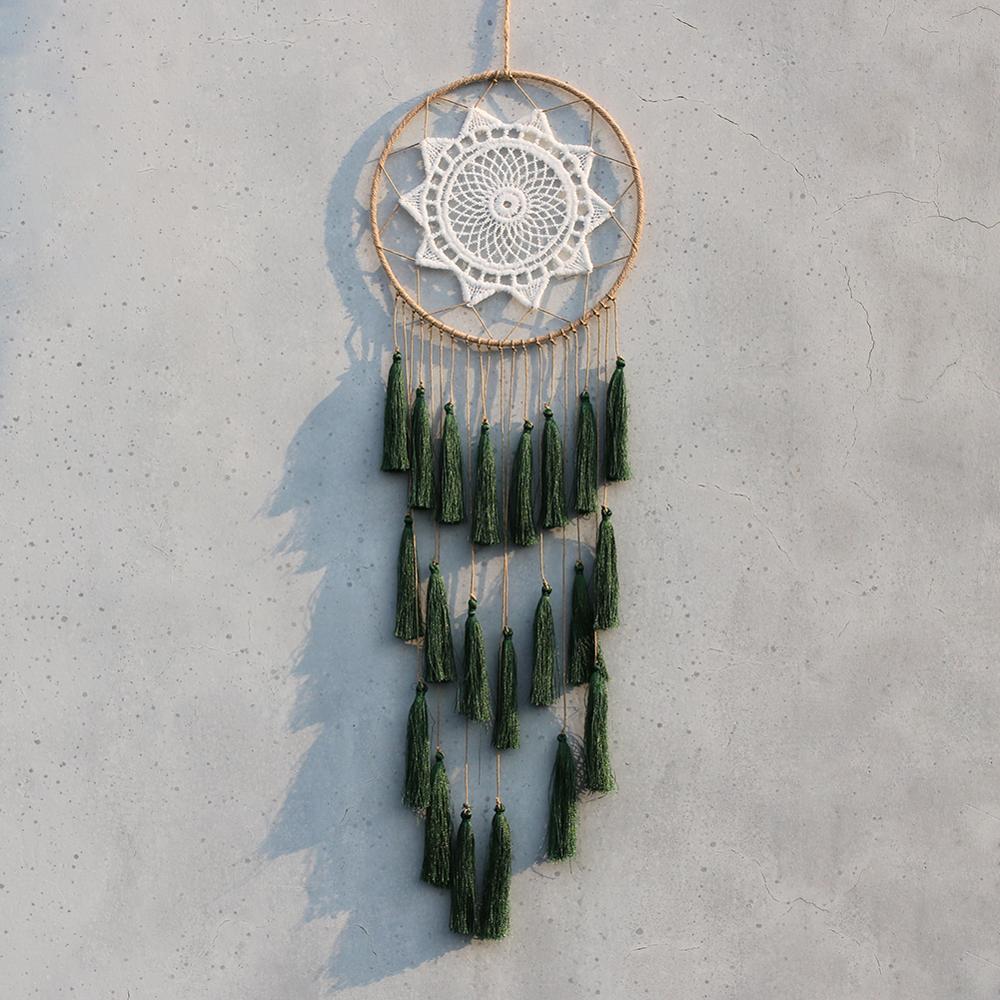 nordisch Quaste Traum Fänger Zimmer Dekoration Schlafzimmer Dekor Windspiele Bauernhaus Rosa Zauberstab Kunst Hängen: D7546