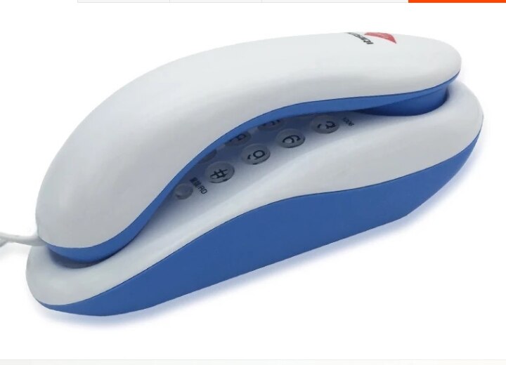Vaste telefoon wandgemonteerde nachtkastje mini wandtelefoon: Blauw