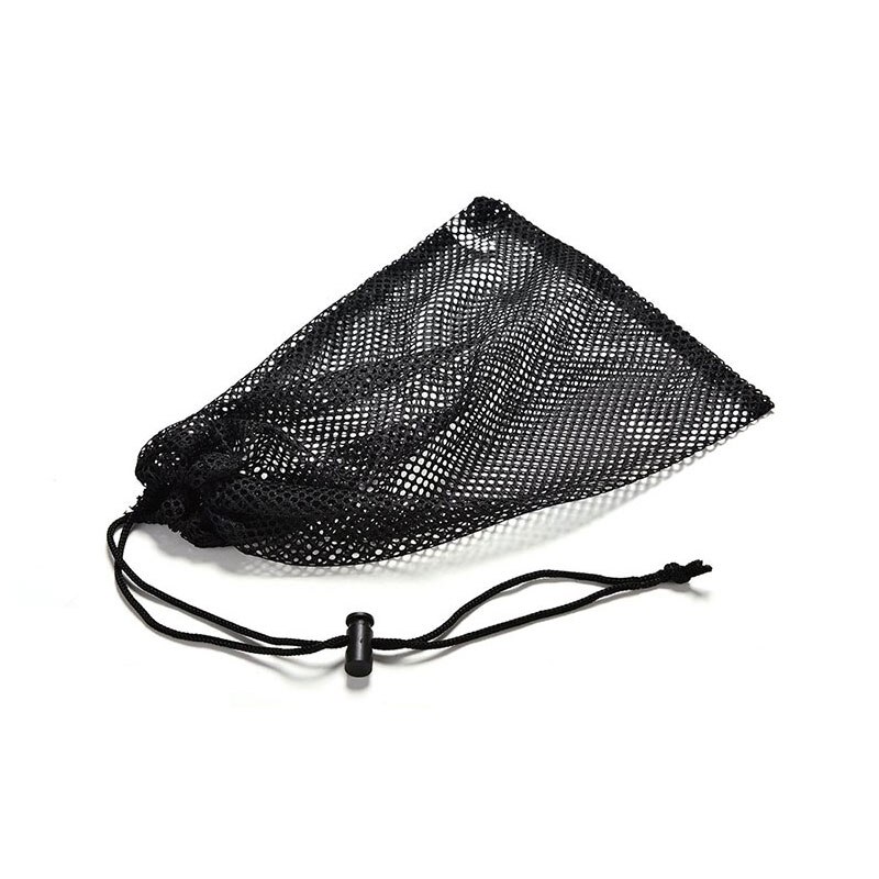 1pc sorte nylon golfbold taske mesh net taske pose golf 50 bolde bæreholder opbevaringstaske snor lukning 29 x 24cm