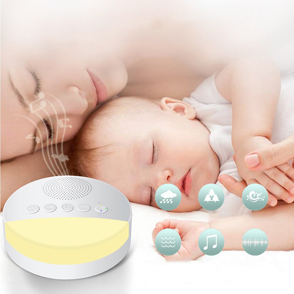 Sleep Timer Witte Ruis Machine Getimede Uitschakeling Baby Zorg Slapen Aid Therapie Apparaat Rustgevende Therapie Nachtlampje H