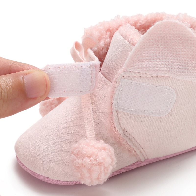 Efterår vinter baby pige bomuld afslappet sko nyfødt skridsikker blød såle gåsko