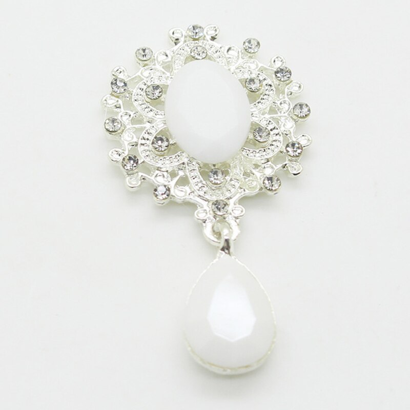 45*25mm Acrylic Rhinestone Brooch 10pcs/Set of Crystal Jewelry Gorgeous Wedding Decoration: 50