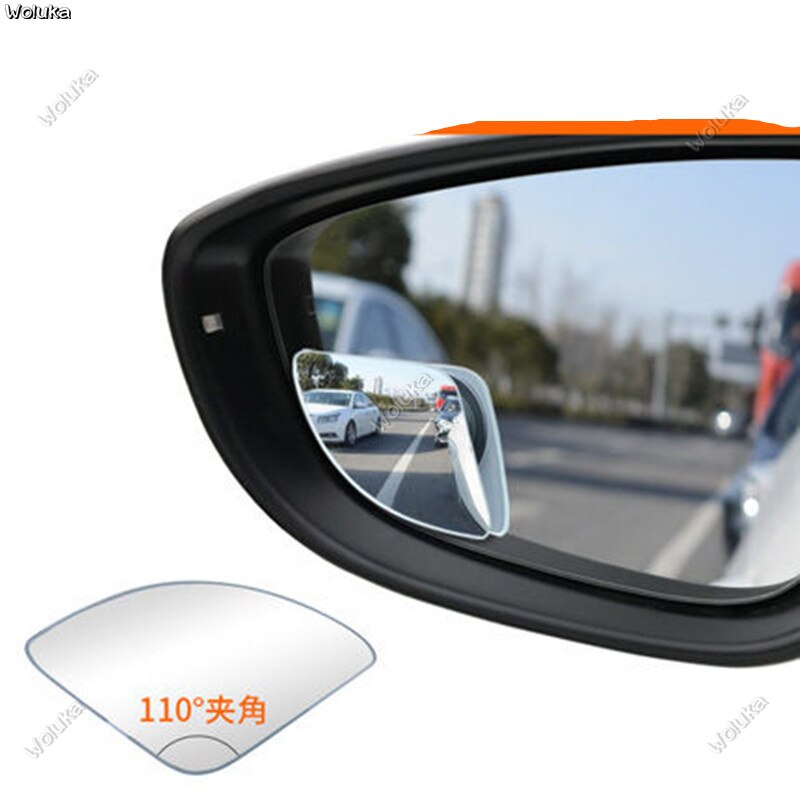 Auto achteruitkijkspiegel omkeren kleine ronde spiegel groothoeklens waaiervormige verstelbare reflecterende extra spiegel CD50 Q04: A