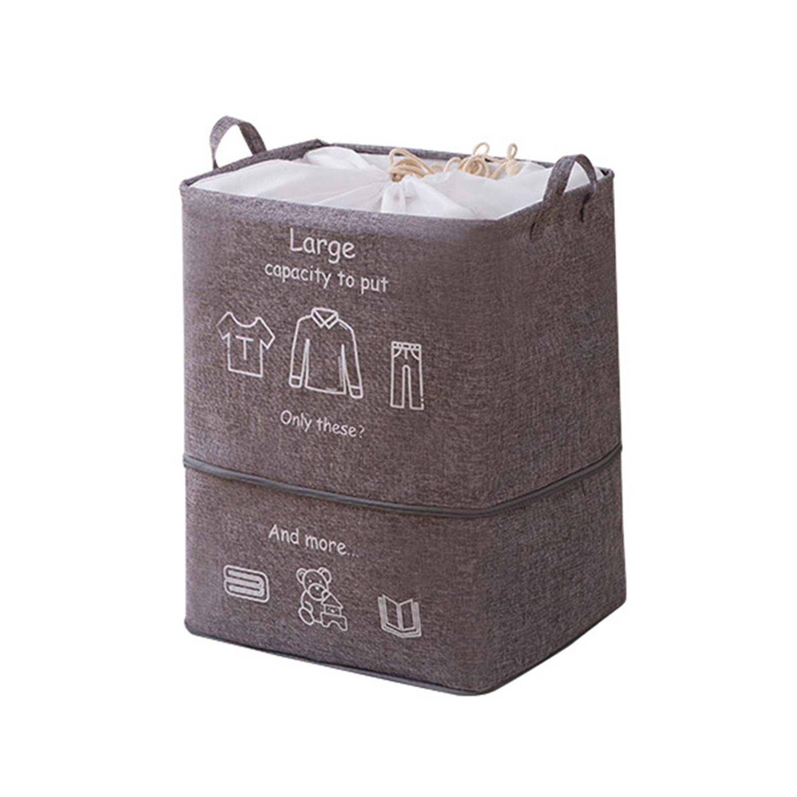 Laundry Baskets With Handles 100L Storage Container Extra Large Heavy Duty Storage Basket With Reinforced Handler For Clothing: B1
