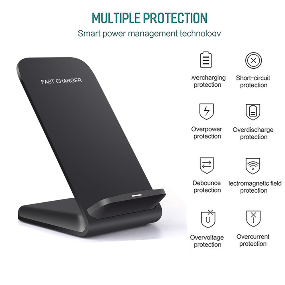 15W 10W Qi Wireless Charger Stand For iPhone 12 Mini XS MAX XR 11Pro 8 Samsung S21 S20 S10 Fast Charging Station Phone Holder