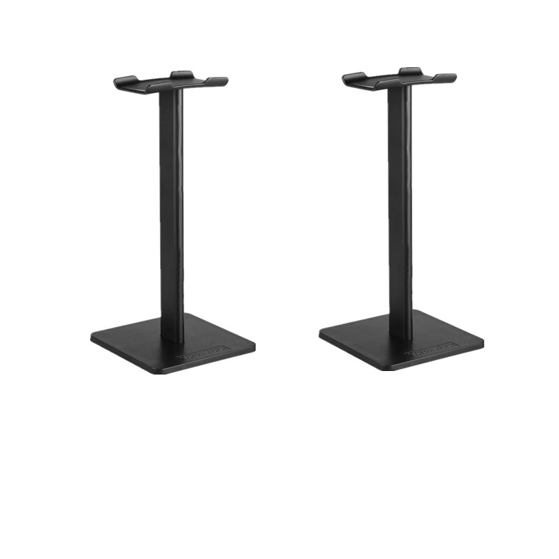 Headphone Stand - Aluminum Alloy & TPU - Desk Mount Rack Holder - Universal for All Headphones: Black 2 pcs