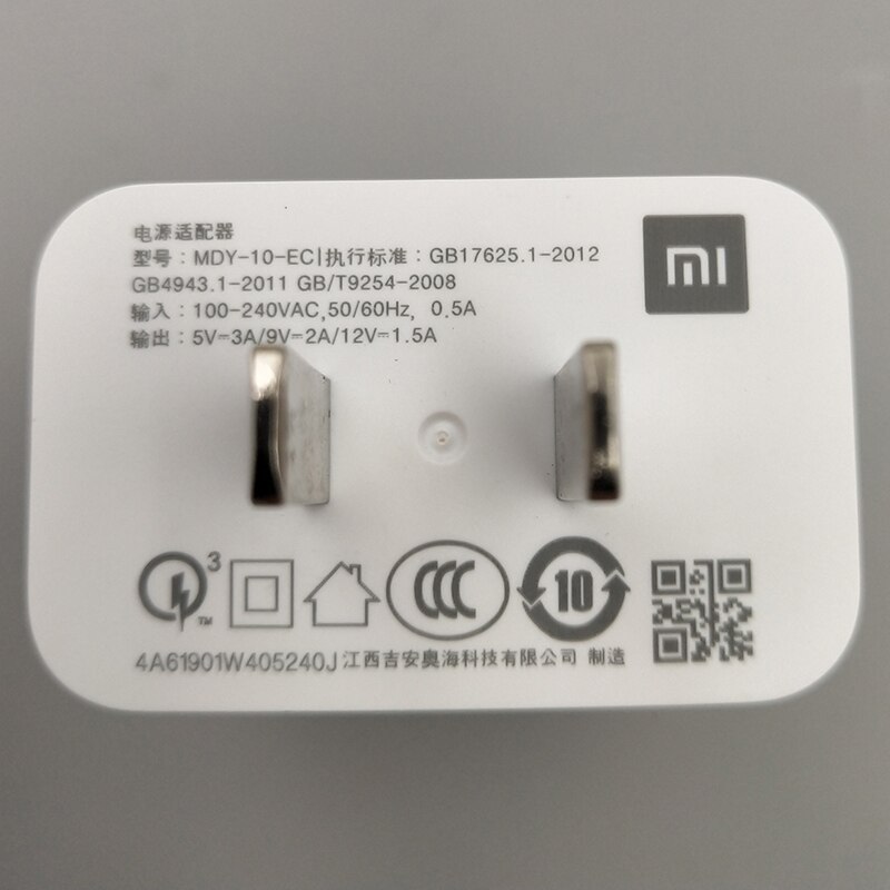 Szybka ładowarka Xiaomi Mi 9 SE QC3.0 18W szybka ładowarka typ C kabel dla Mi 9 8 se A3 Redmi uwaga 6 zawodowiec 5 5A uwaga 8 8T K20 zawodowiec