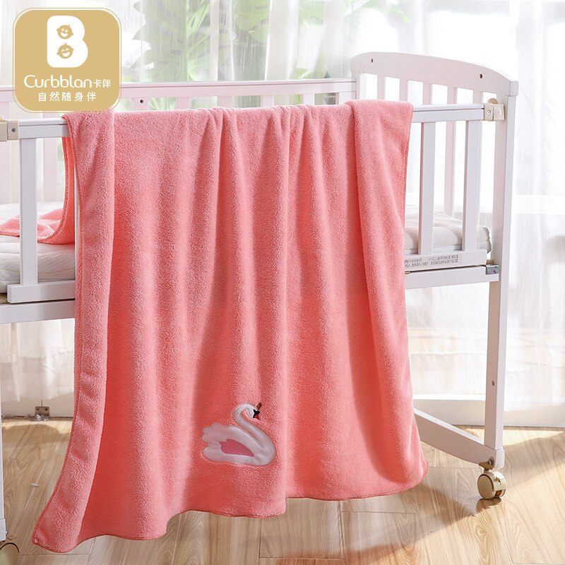 100*120cm super vattenabsorberande mikrosnurrande nyfödd baby vuxen tecknad 3 färg broderad badhandduk filt