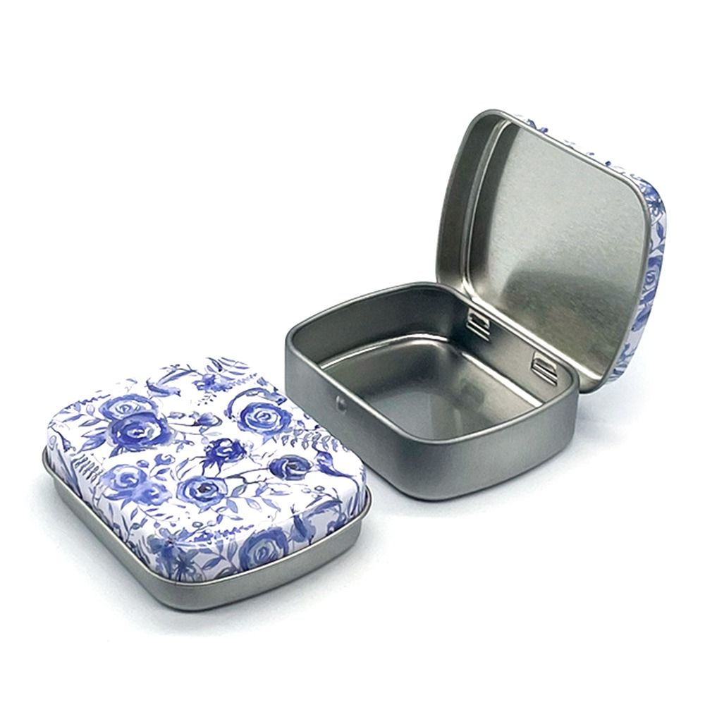 Draagbare Mini Blikken Doos Metaal Met Deksel Ijzer Kan Meerdere Stijlen Opslagcontainer Kit Thuis: Army Green