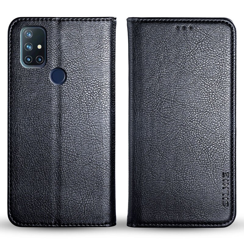 Funda de piel sintética para móvil, carcasa de lujo para Oneplus Nord N10, 5G, 6,49 pulgadas, Material de cubierta interior de TPU, sin imán