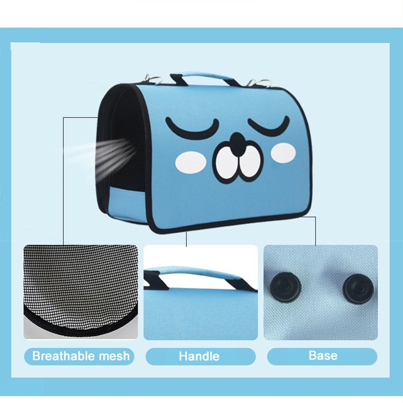 Shuangmao Huisdier Katten Draagtassen Kat Hond Schouder Rugzak Tas Outdoor Reizen Honden Opvouwbare Ademend Kleine Huisdieren Handtas S/M/L