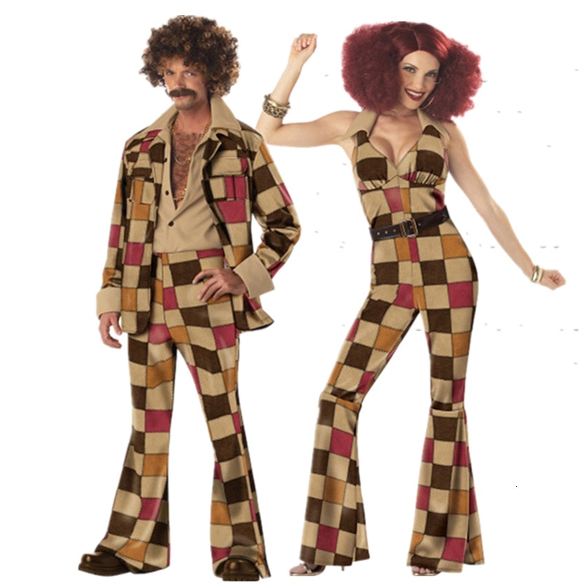 Retro 60s 70s Hippie Cosplay Carnival Halloween Costume for Men Women Fancy Disguise Clothing Party Fringed Native Night Club