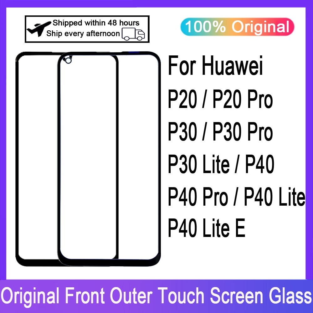 Touch Screen Glas Voor Huawei P20 P20Pro P30 P30 Lite P30 Pro LCD Display Panel Voor Outer Glas Lens Spare onderdelen Vervanging