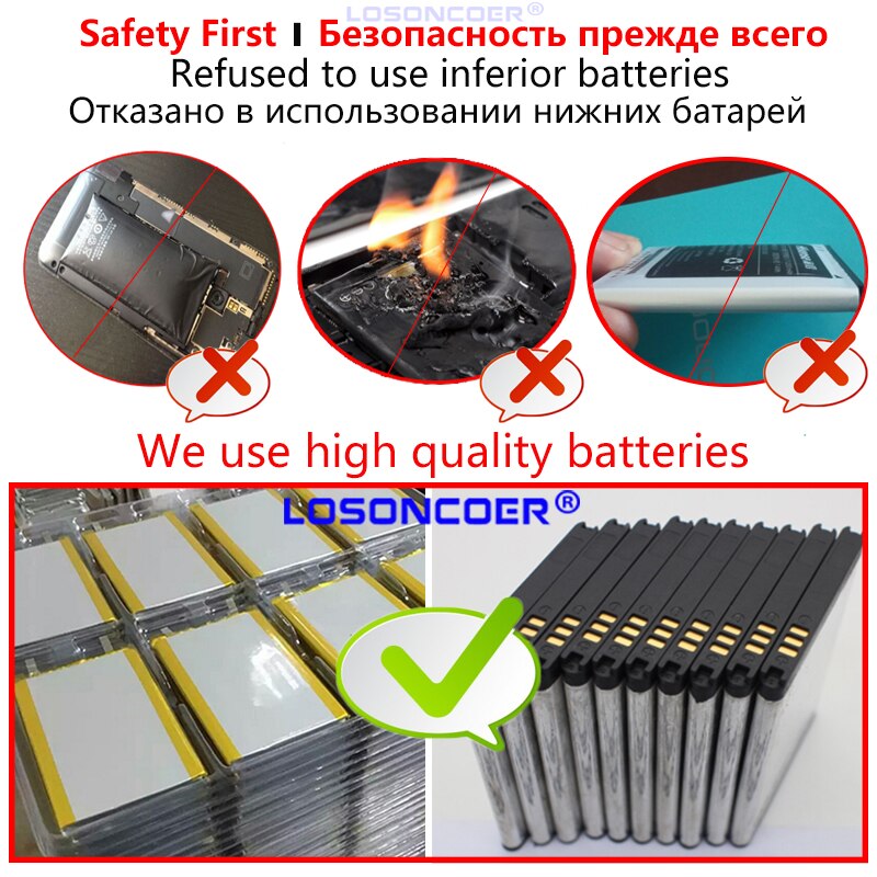 LOSONCOER 6000mAh BL T20 BL-T20 Battery For LG G Pad X 8.0 V521 V525 Table PC Battery Free tools