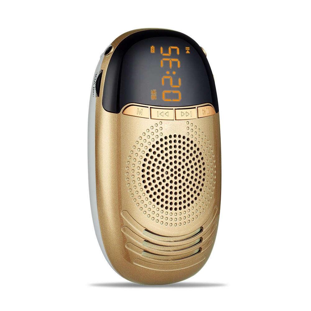 Mini Portable Radio Outdoor Sports FM Radio FM/AM/SW Multiband Radio MP3 Player Camping Hiking Speaker Support TF Card Radio