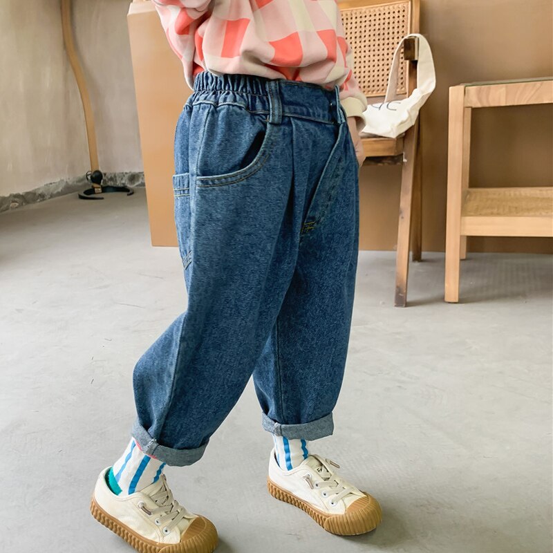 2021 nuovi pantaloni coreani delle ragazze di stile coreano della primavera pantaloni larghi dei bambini