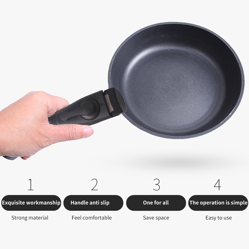Heating Resistant Replacement Pot Handle Detachable Accessory Kitchen Universal Oven Removable Grill Sauce Pan Cookware Parts