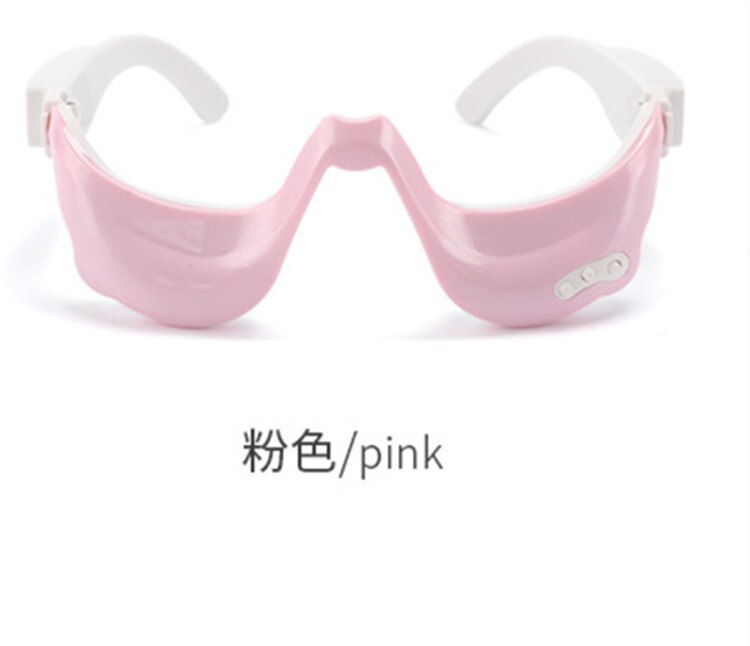 Eye Massager Microcurrent Health Care Machine Heating Vibration Pulse Therapy Acupressure Relieves Fatigue Dark Circles Eye Bag: Pink with box