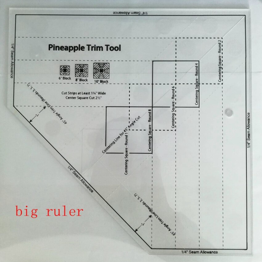 NON-SLIP Pineapple Ruler Quilting Ruler Pineapple ... – Grandado